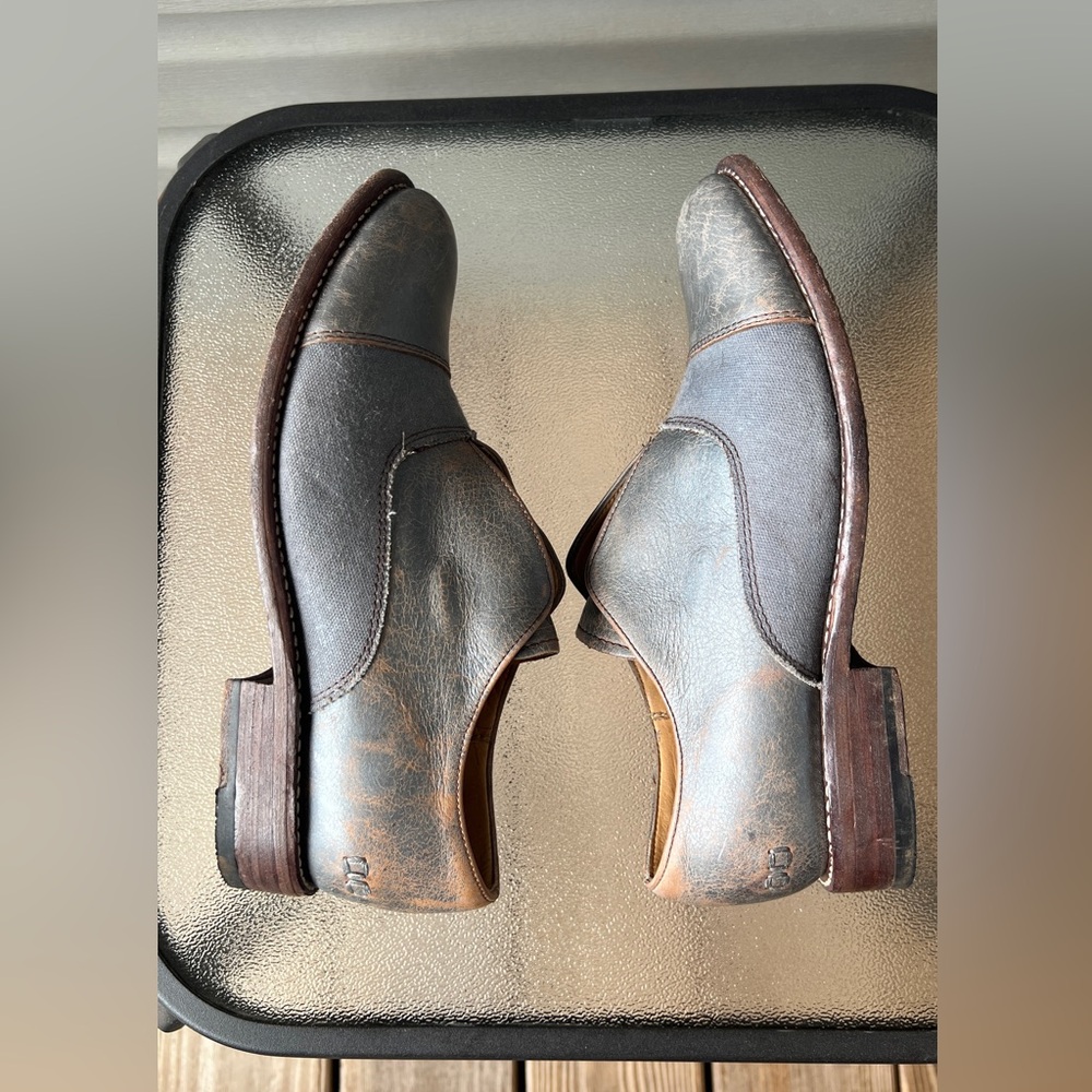 BED|STU Gray and Brown Loafers - Picture 4 of 12